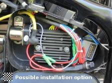 CJ750 voltage regulator rectifier starter relay 12V installation frame tool box