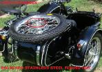 sidecar spare wheel stainless steel nut cj750 ural m72