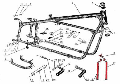 cj750 parts manual battery strap
