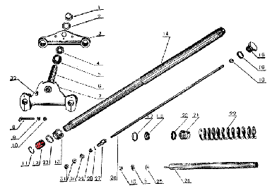 cj750 parts front fork suspension