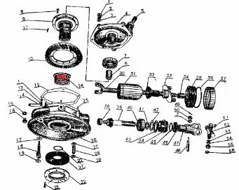 cj750 parts final or rear drive parts manual diagram shim sleeve