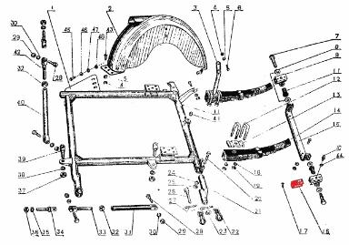 cj750 sidecar frame assembly
