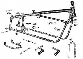 cj750 parts bike frame accessories