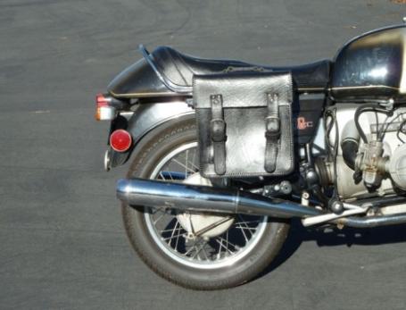 BMW R90S leather saddlebags 1974