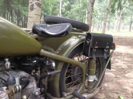 m72 k750 cj750 leather saddlebag pannier ural dnepr