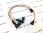 CJ750 CJ 750 Chang Jiang spark plug leads old school white